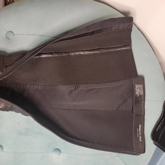 Kenneth Cole  Levon Black Leather Tall Riding Boots Size 10 - Picture 11 of 16